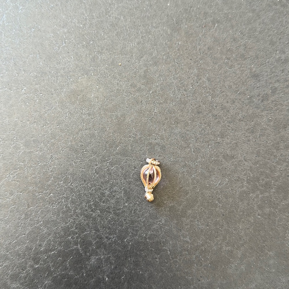 Pandora sparkling pink hot air balloon dangle charm